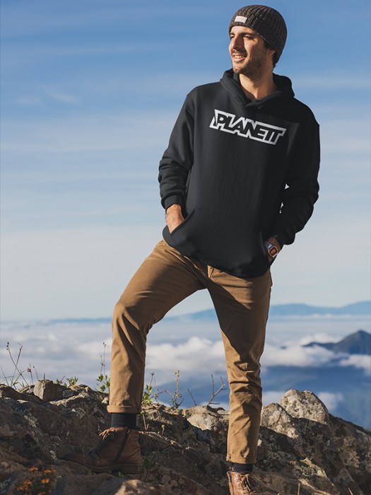 Planett Black Hoodie MAN 2